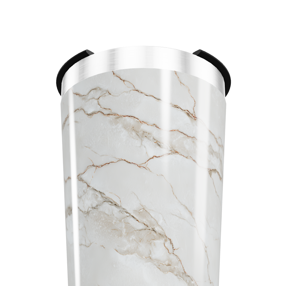 Copo Térmico - Estampa Mármore Branco