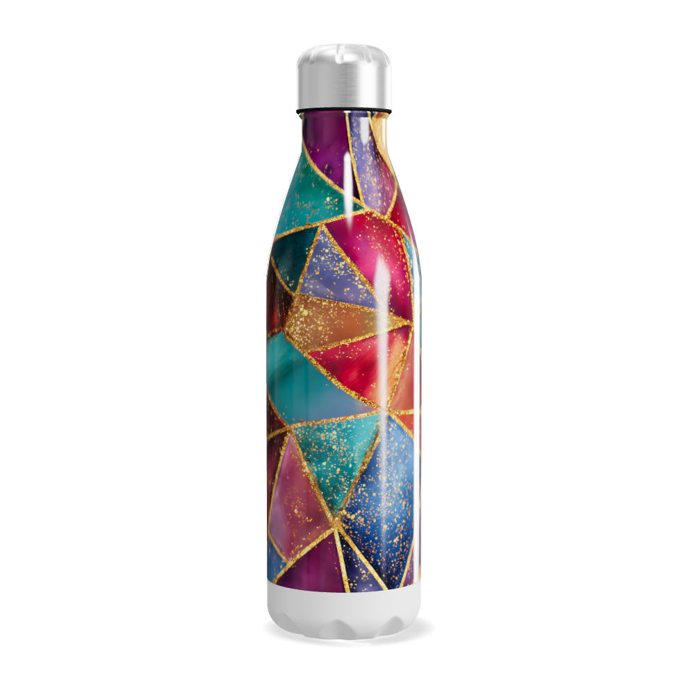 Garrafa Inox - Geométrica Colorida 500ml