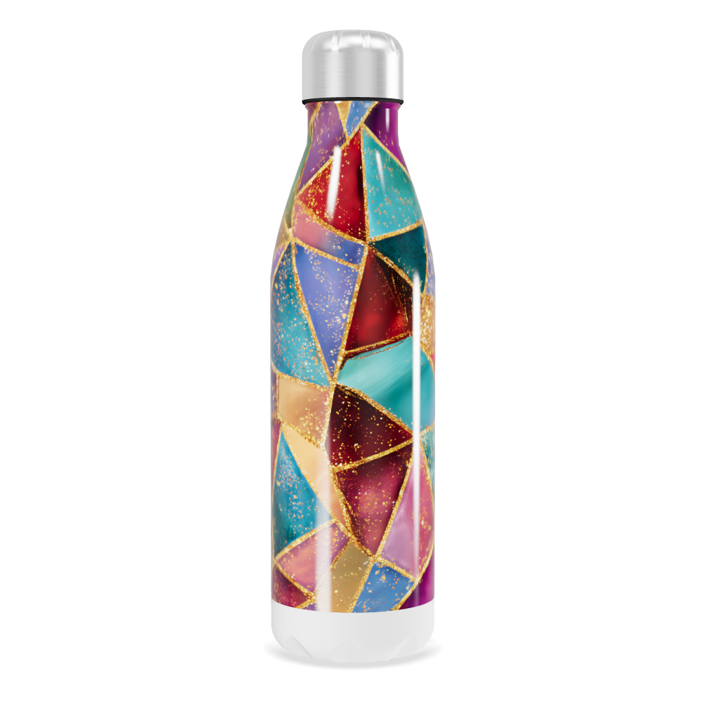 Garrafa Inox - Geométrica Colorida 500ml