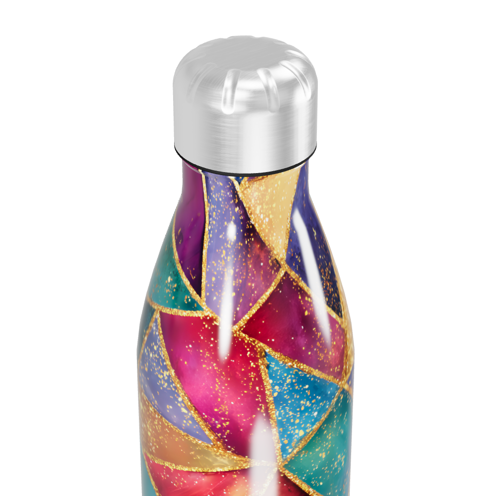 Garrafa Inox - Geométrica Colorida 500ml