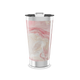 Copo Térmico - Mármore Rosa Inox