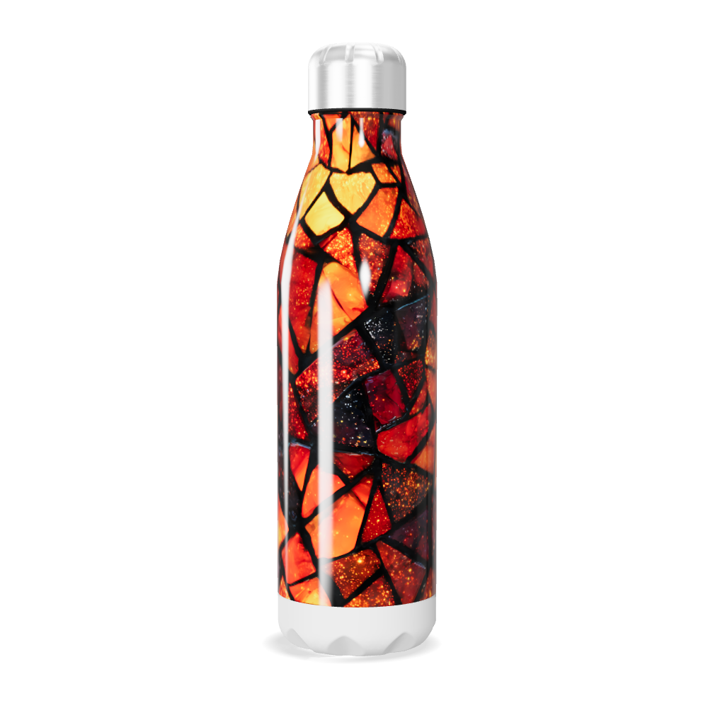 Garrafa Inox - Estampa Geométrica Colorida