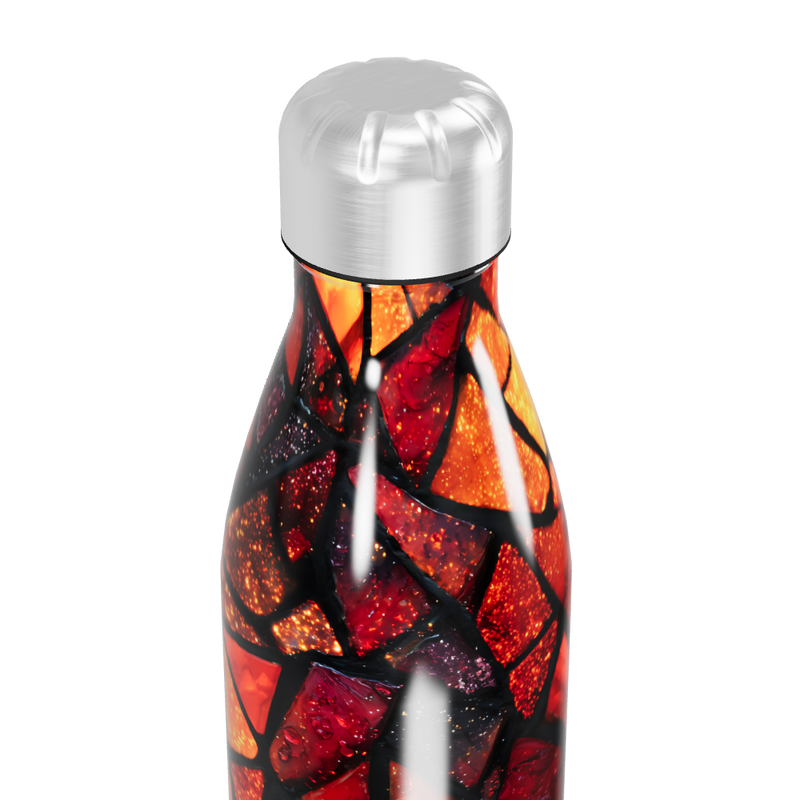 Garrafa Inox - Estampa Geométrica Colorida