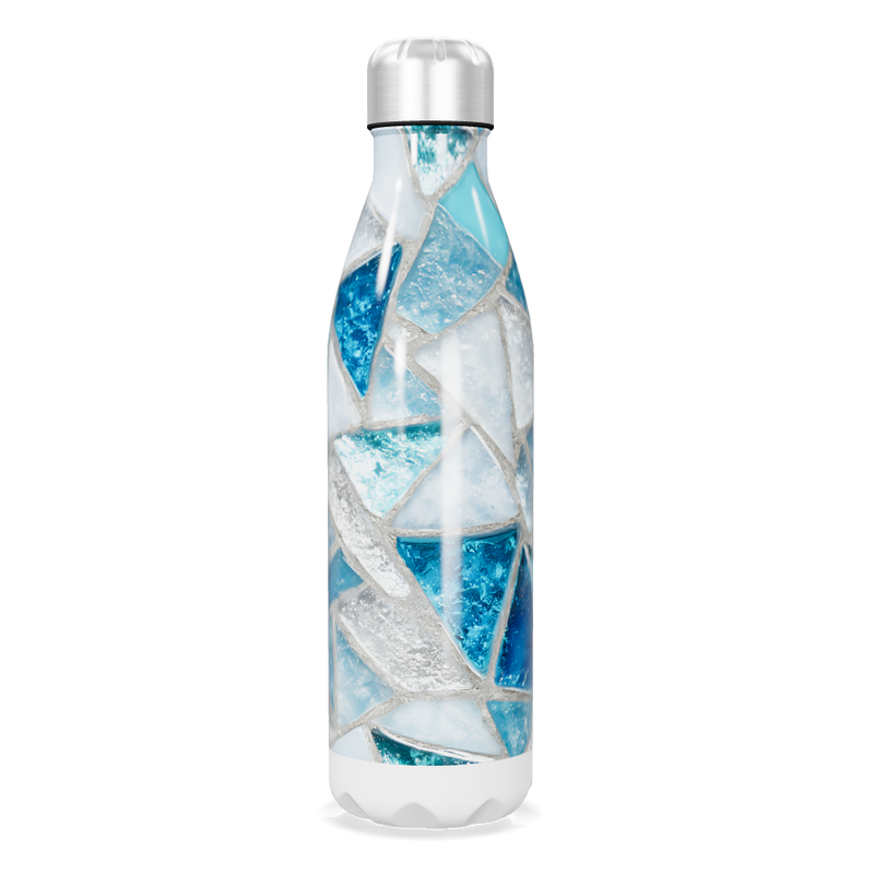 Garrafa Inox - Azul Mosaico