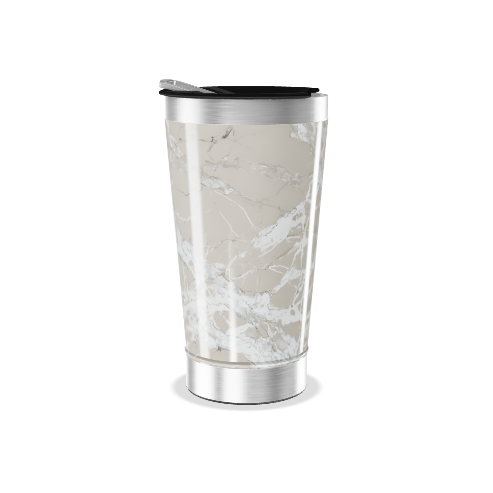 Copo Térmico - Estampa Mármore Bege