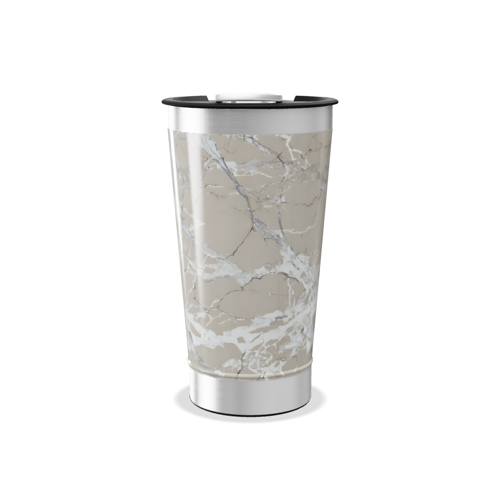 Copo Térmico - Estampa Mármore Bege