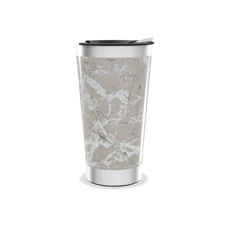 Copo Térmico - Estampa Mármore Bege