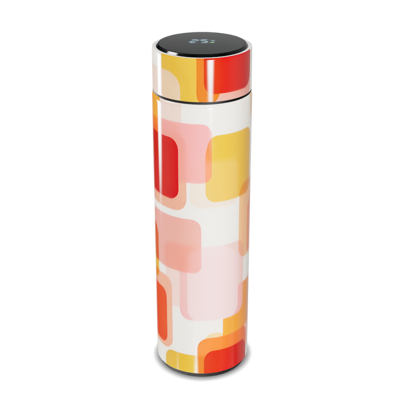 Garrafa Térmica Touch - Estampa Colorida Geométrica