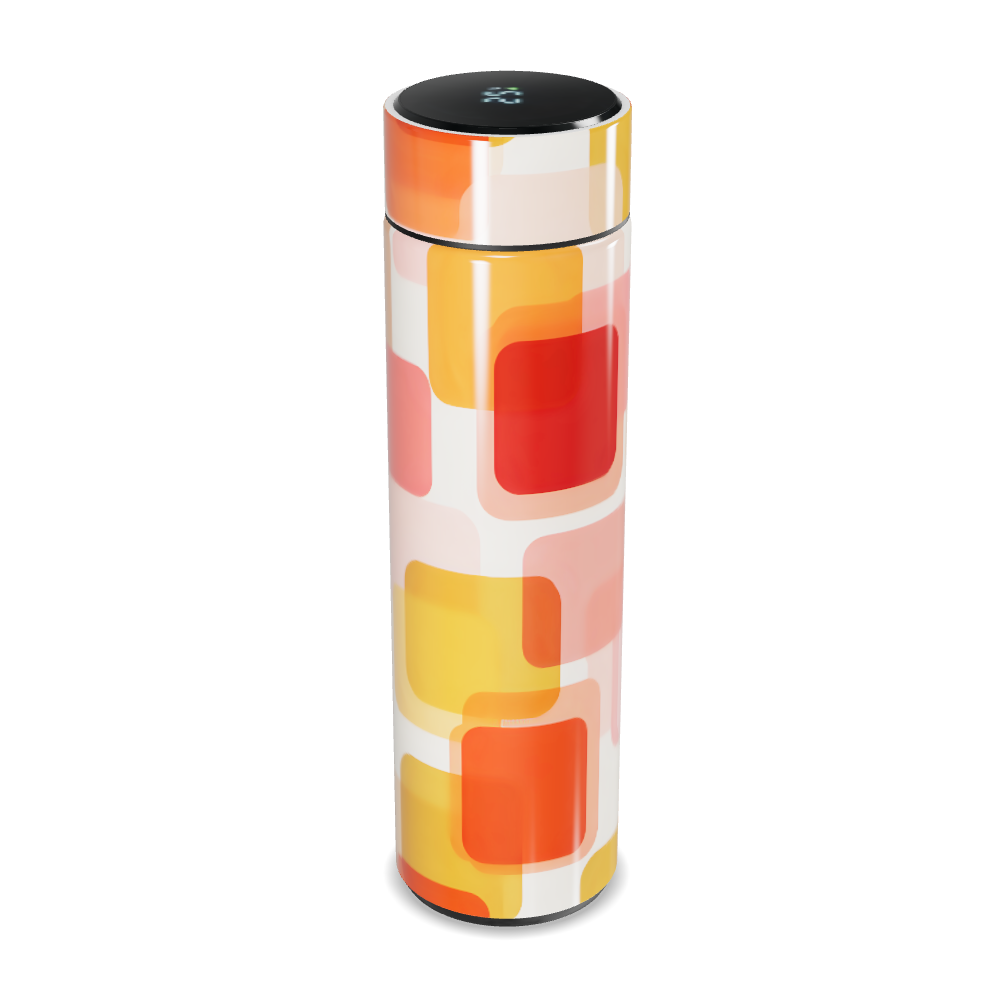 Garrafa Térmica Touch - Estampa Colorida Geométrica