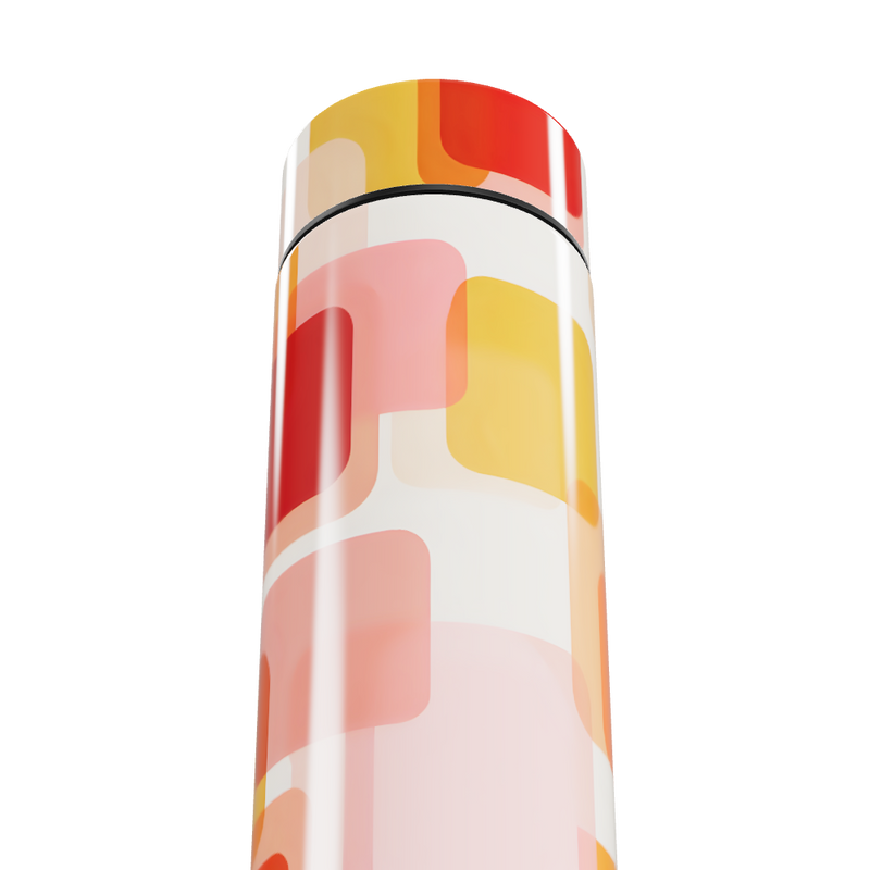 Garrafa Térmica Touch - Estampa Colorida Geométrica