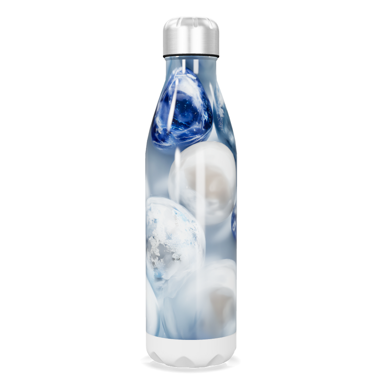 Garrafa Inox - Estampa Gelo Azul
