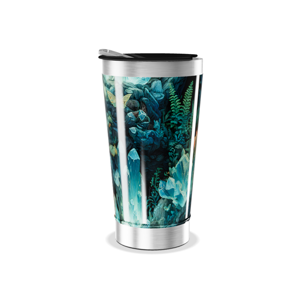 Copo Térmico - Estampa Tropical Colorida