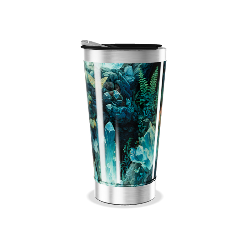 Copo Térmico - Estampa Tropical Colorida