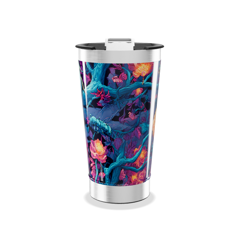 Copo Térmico - Estampa Floral Colorida