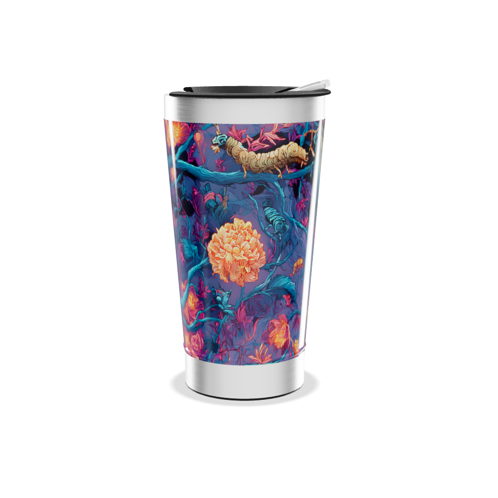 Copo Térmico - Estampa Floral Colorida