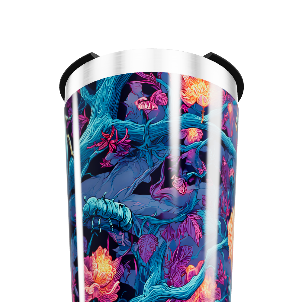 Copo Térmico - Estampa Floral Colorida