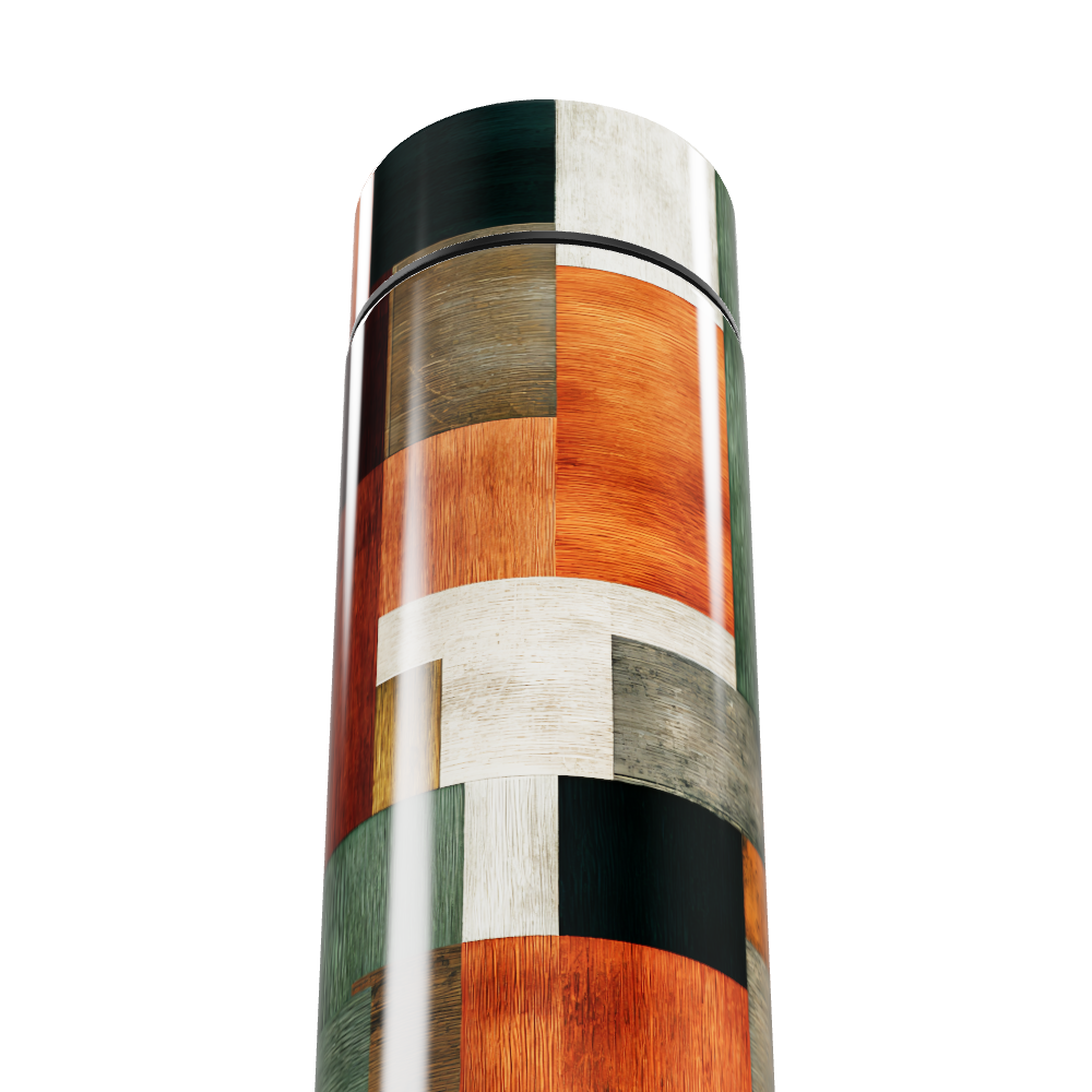 Garrafa Térmica Touch - Estampa Geométrica Colorida