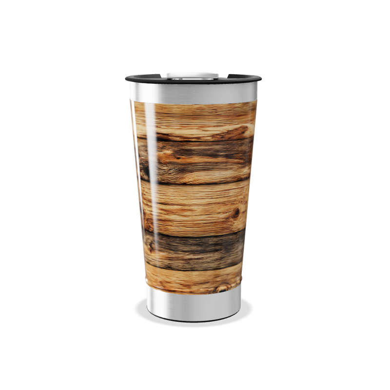Copo Térmico - Estampa de Madeira