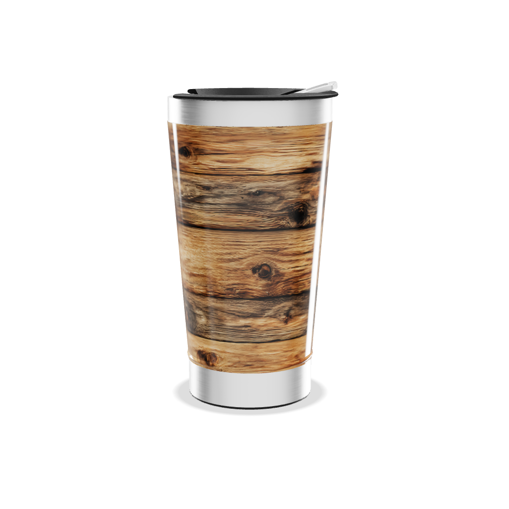 Copo Térmico - Estampa de Madeira