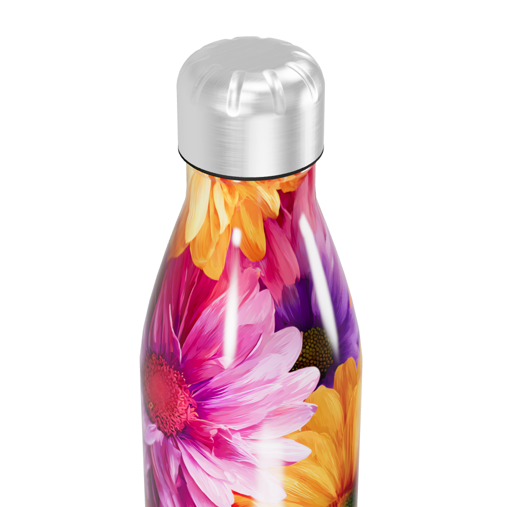 Garrafa Inox - Estampa Floral Colorida