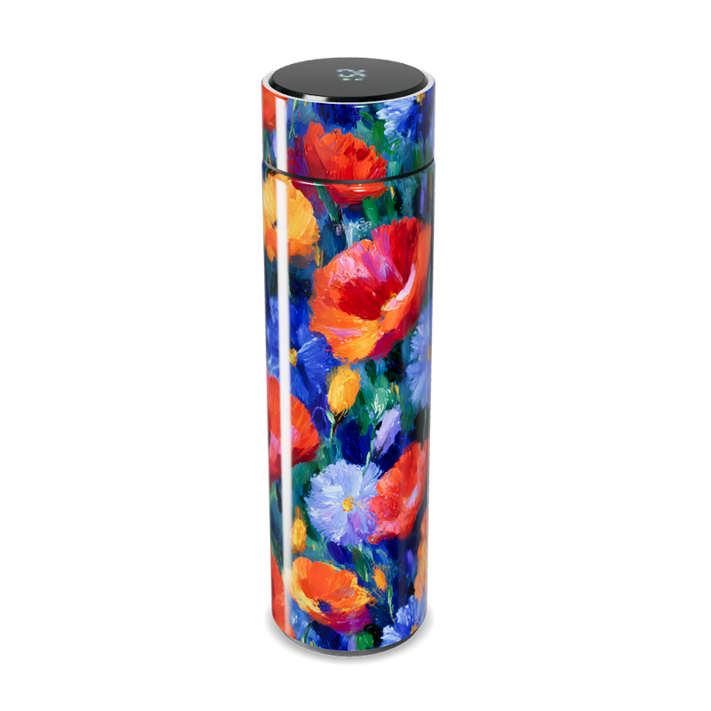 Garrafa Térmica Touch - Floral Colorida Aço Inox