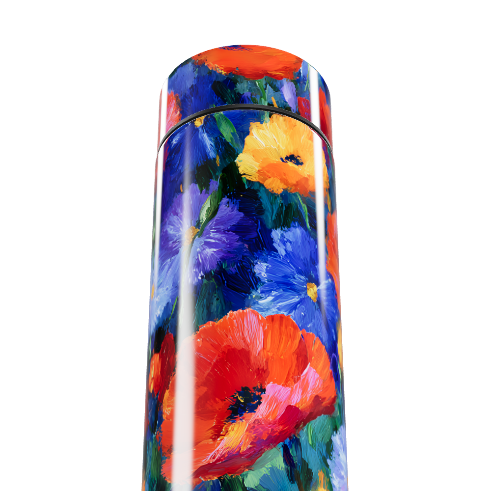 Garrafa Térmica Touch - Floral Colorida Aço Inox