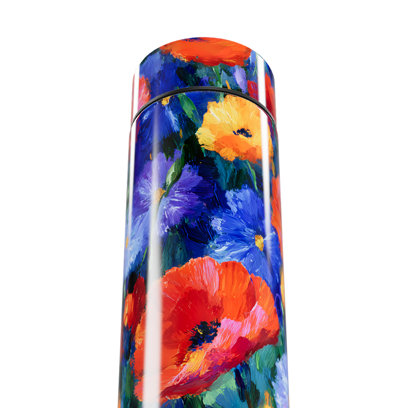 Garrafa Térmica Touch - Floral Colorida Aço Inox