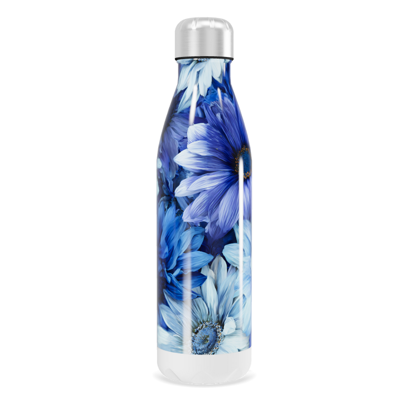 Garrafa Inox - Floral Azul 750ml