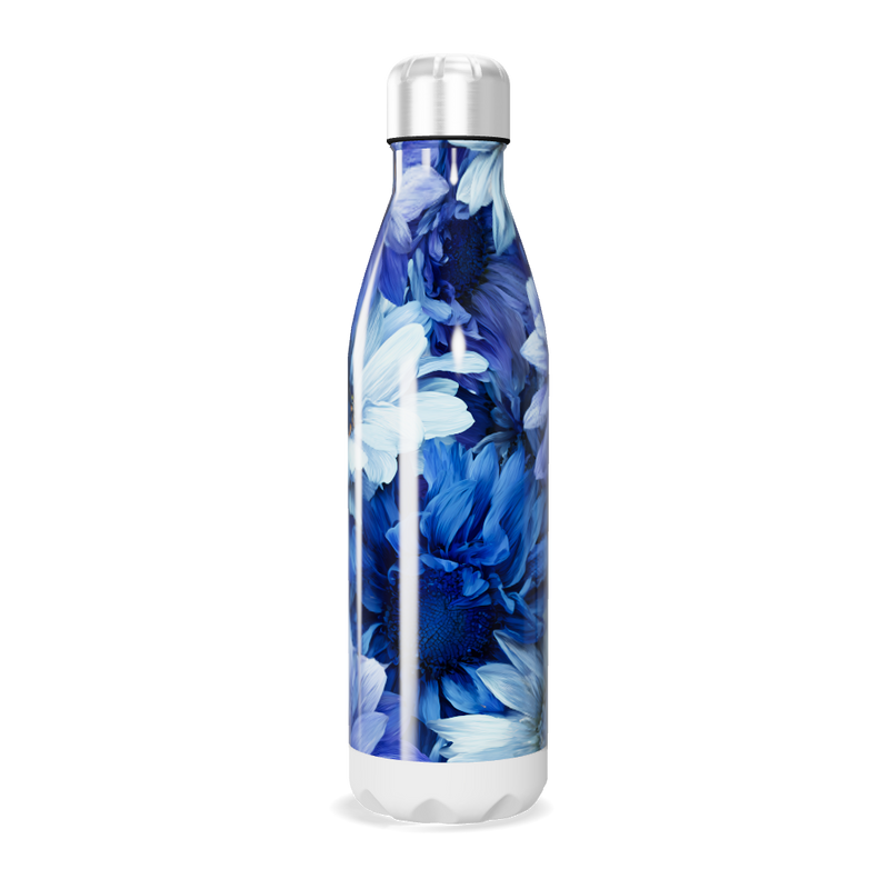 Garrafa Inox - Floral Azul 750ml