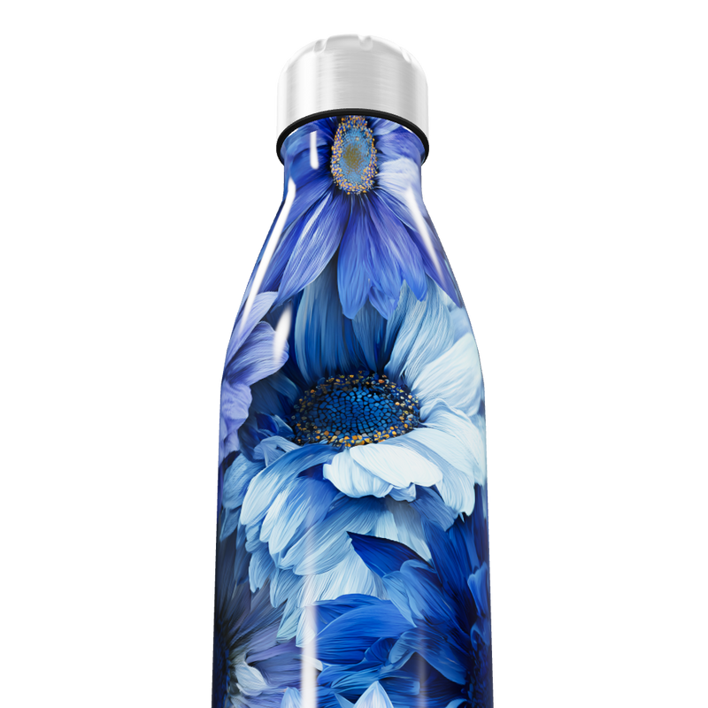 Garrafa Inox - Floral Azul 750ml