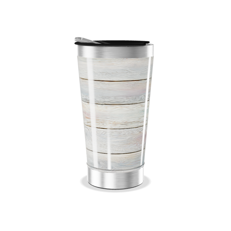 Copo Térmico - Madeira Rústica Aquarela