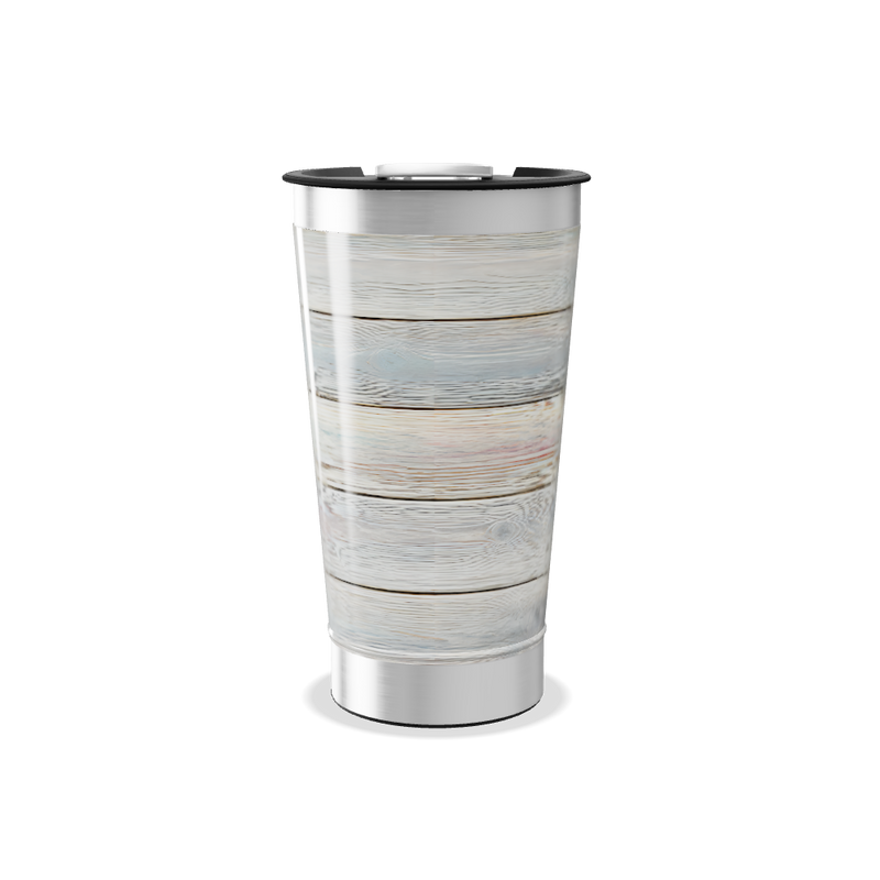 Copo Térmico - Madeira Rústica Aquarela