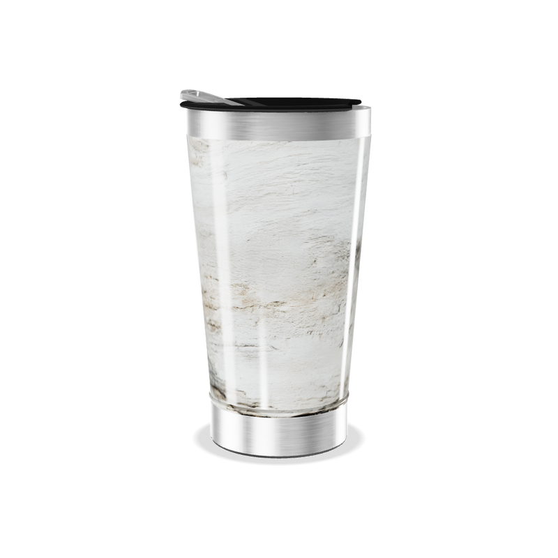 Copo Térmico - Mármore Branco Inox