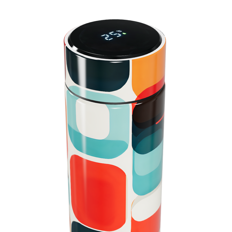 Garrafa Térmica Touch Estampada Colorida 500ml