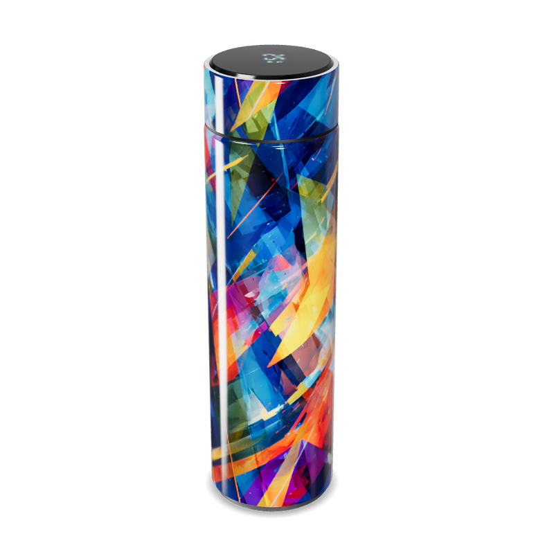 Garrafa Térmica Touch - Estampa Colorida Abstrata