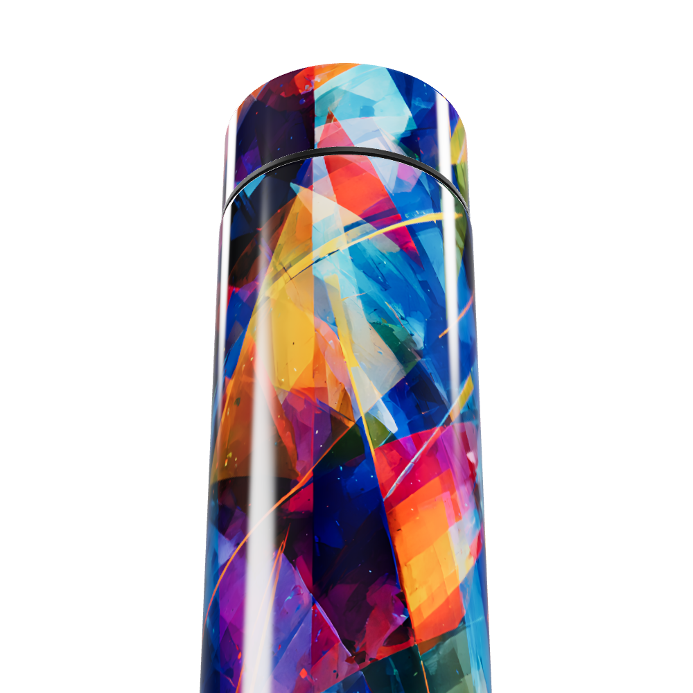 Garrafa Térmica Touch - Estampa Colorida Abstrata