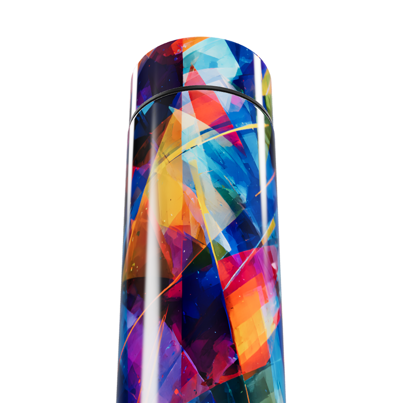 Garrafa Térmica Touch - Estampa Colorida Abstrata