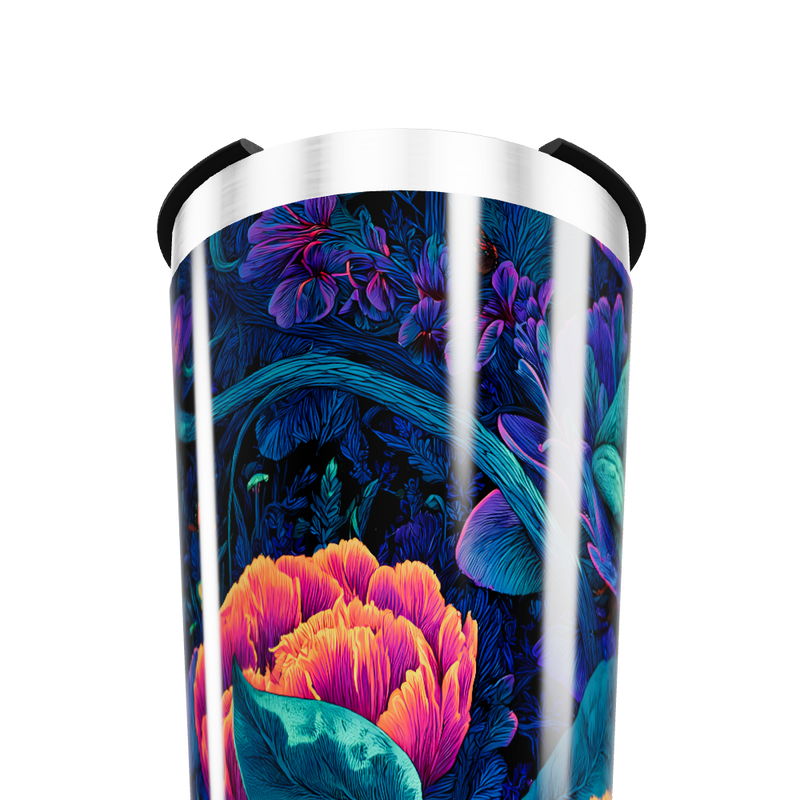 Copo Térmico - Floral Neon Aço Inox