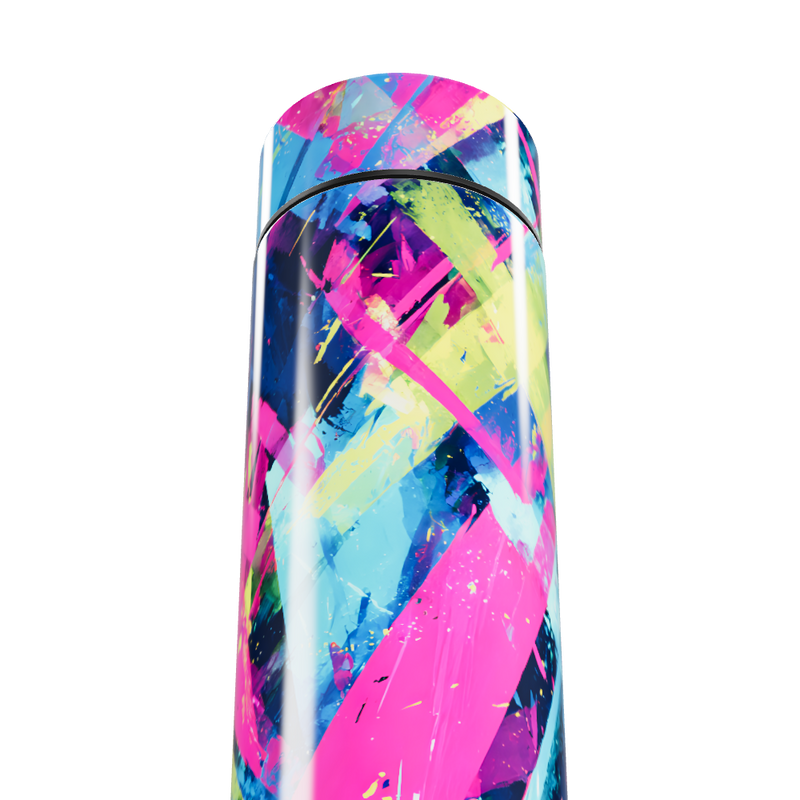 Garrafa Térmica Touch - Estampa Colorida Abstrata