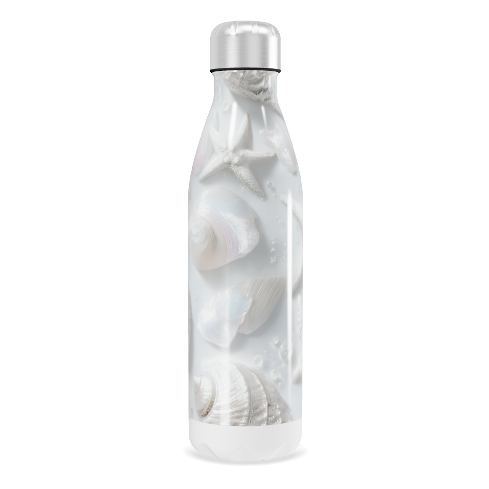 Garrafa Inox - Conchas Brancas