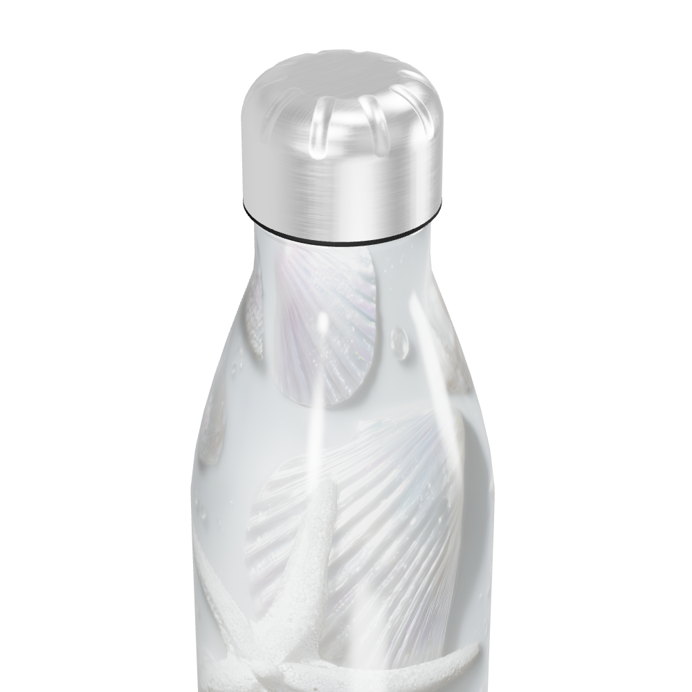 Garrafa Inox - Conchas Brancas