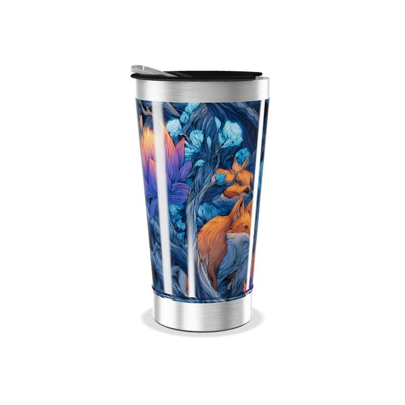 Copo Térmico - Estampa Raposa Azul