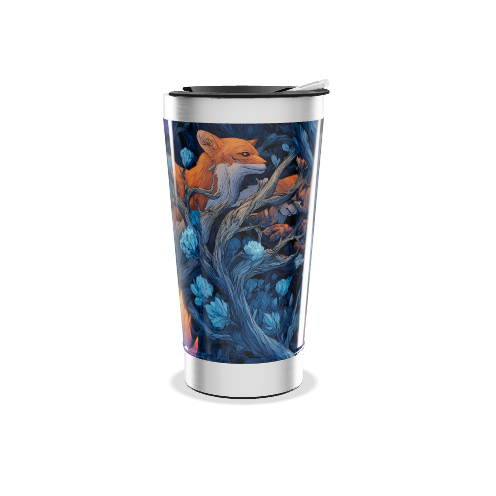 Copo Térmico - Estampa Raposa Azul