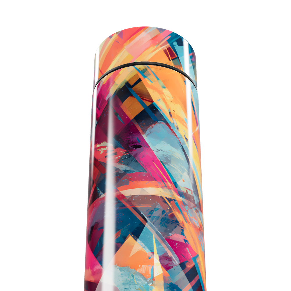 Garrafa Térmica Touch - Colorida Abstrata Inox