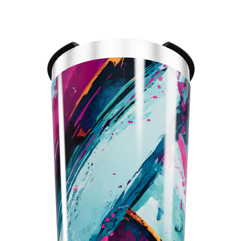 Copo Térmico - Estampa Abstrata Colorida