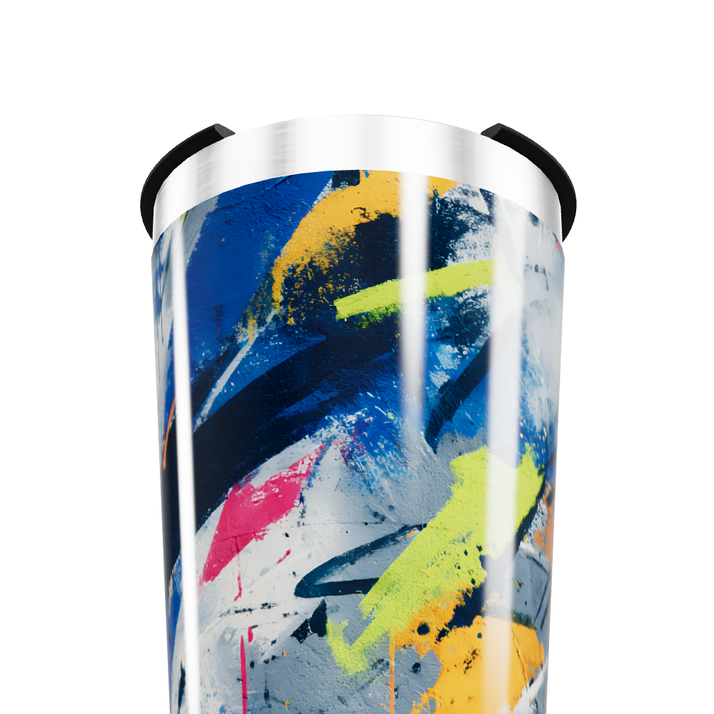 Copo Térmico - Estampa Abstrata Colorida