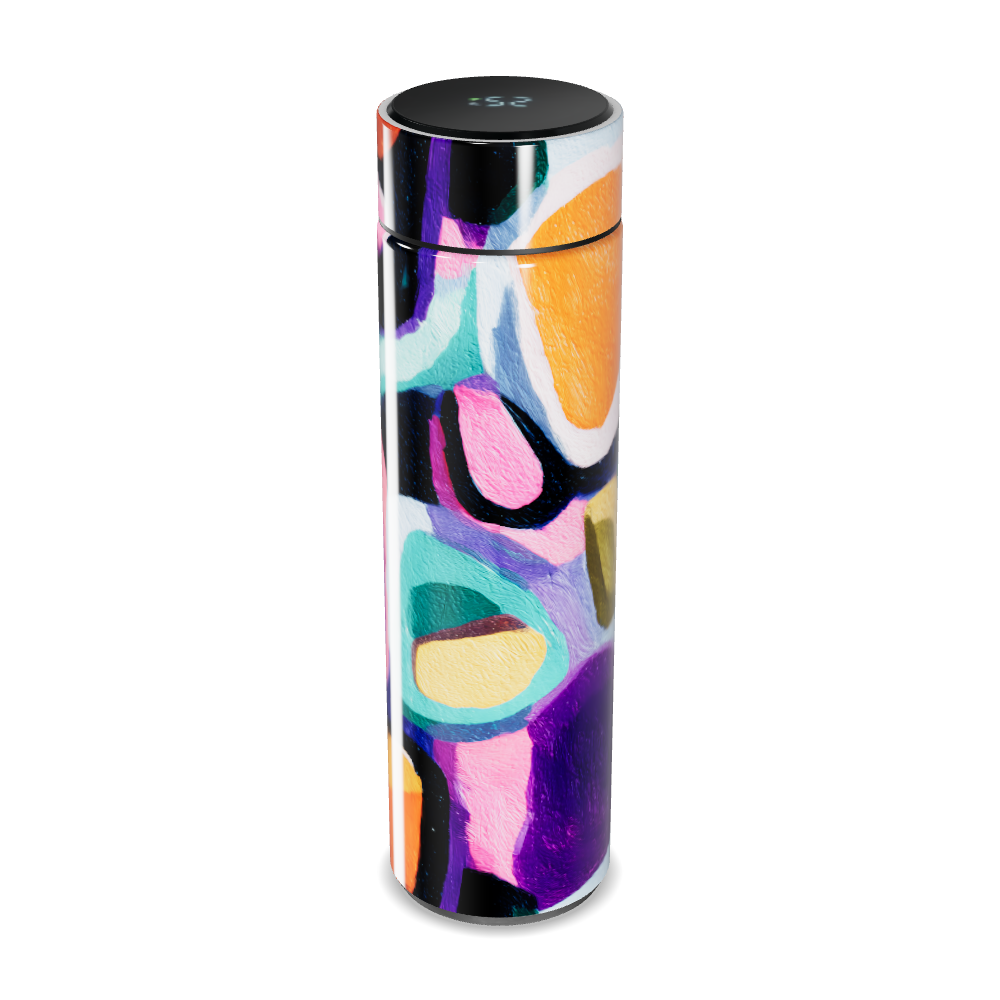 Garrafa Térmica Touch Estampada Colorida