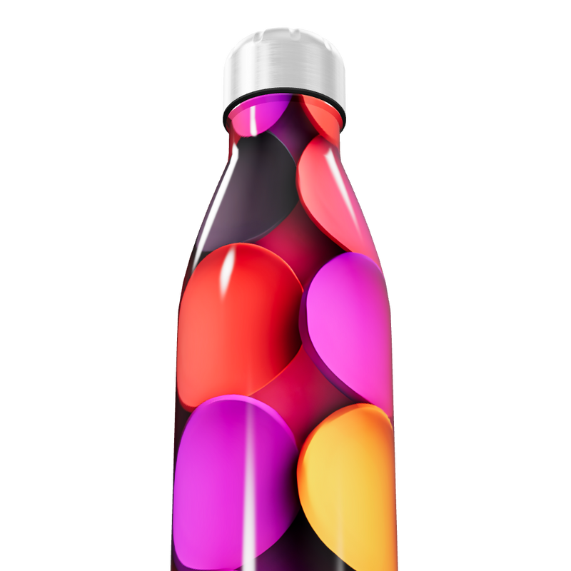 Garrafa Inox - Colorida com Estampa Vibrante