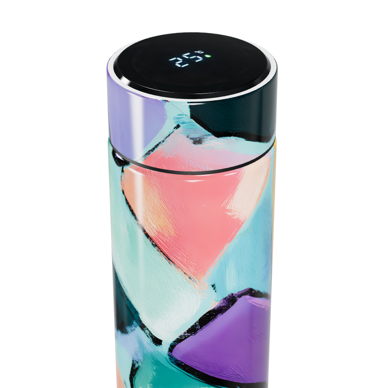 Garrafa Térmica Touch - Colorida com Display Digital