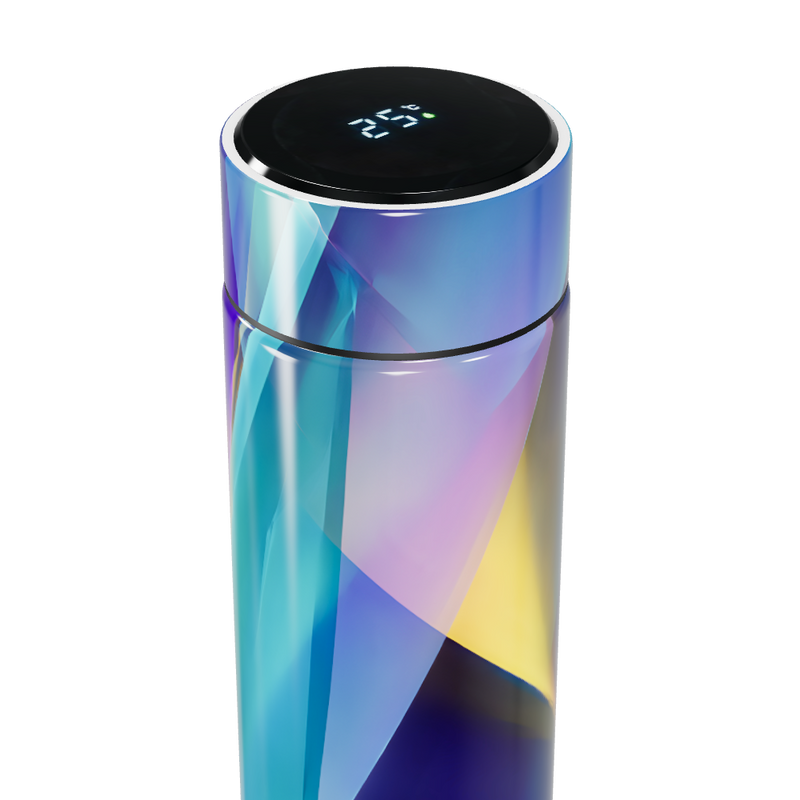 Garrafa Térmica Touch - Holográfica com Visor Digital